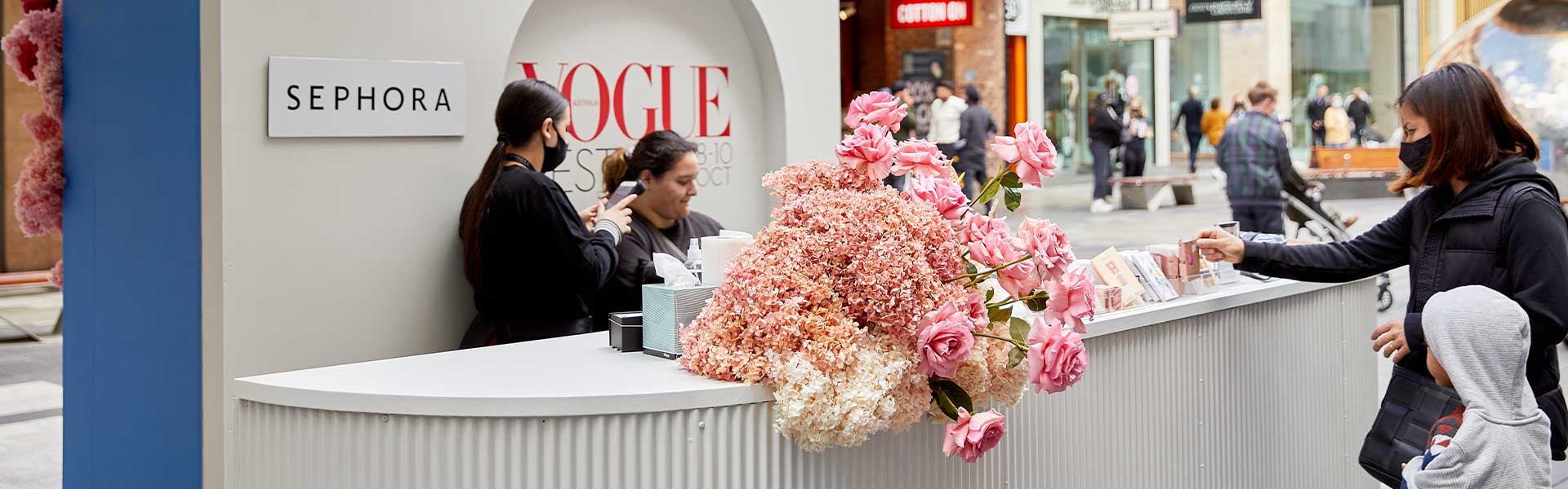 Vogue activation adelaide mall