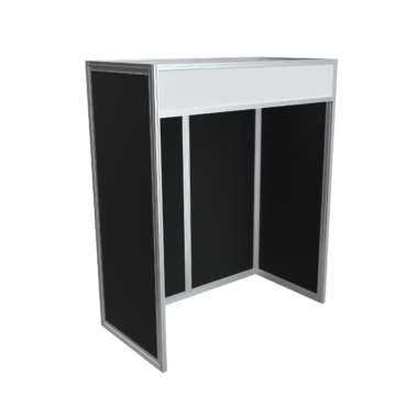 Display Booth Frame Lock 1x2 with Fascia