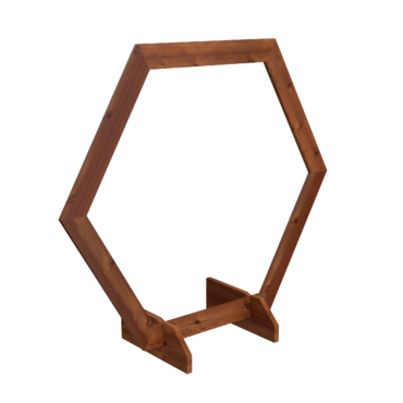 Wooden Hexagon Arbour