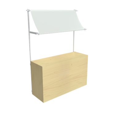 Service Bar - Timber with Canopy