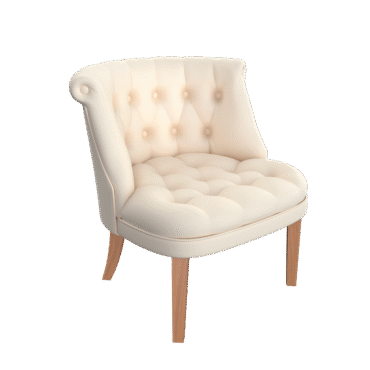 Stud and Button Round Back Chair